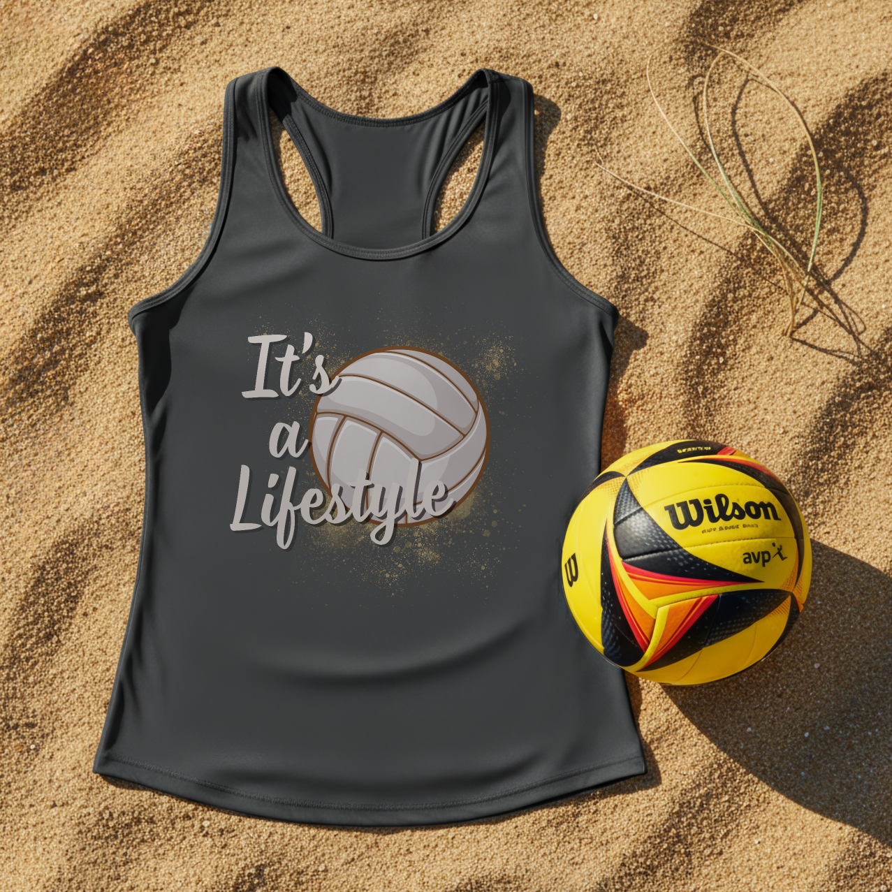 It's a Lifestyle Volleyball Tank Top | Women’s Racerback Tank