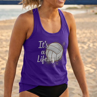 It's a Lifestyle Volleyball Tank Top | Women’s Racerback Tank